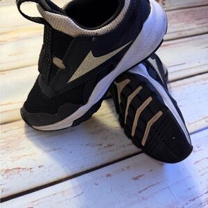 Kids Black and Gold Athletic Shoes